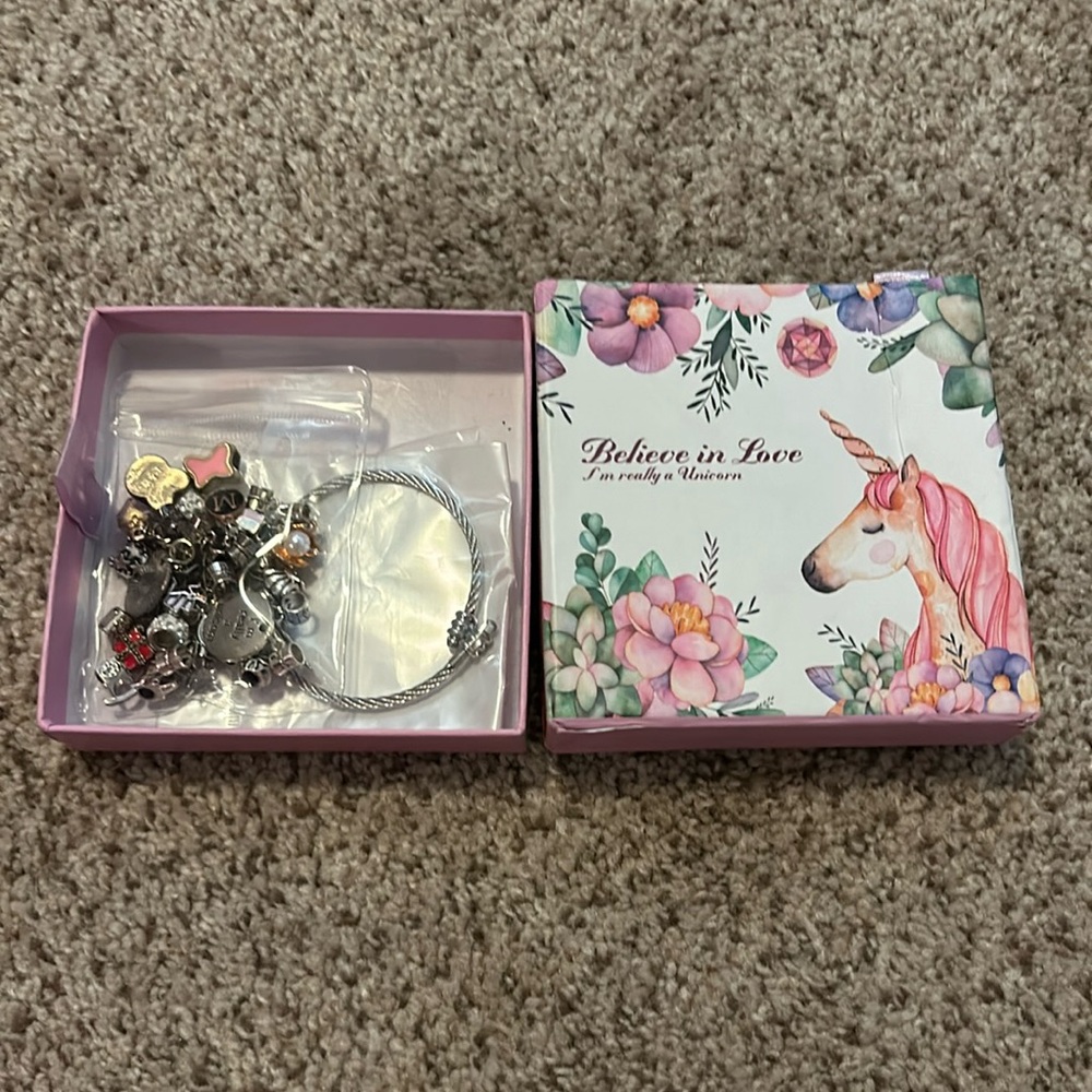 I’m finally a unicorn bracelet charm bracelet making kit
